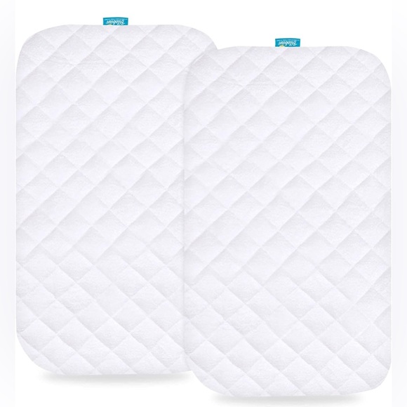 Biloban Bassinet Mattress Protectors- Set of 2 - Picture 1 of 12